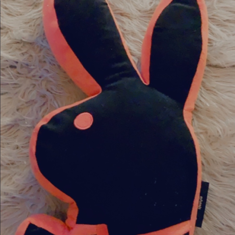 Black playboy pillow